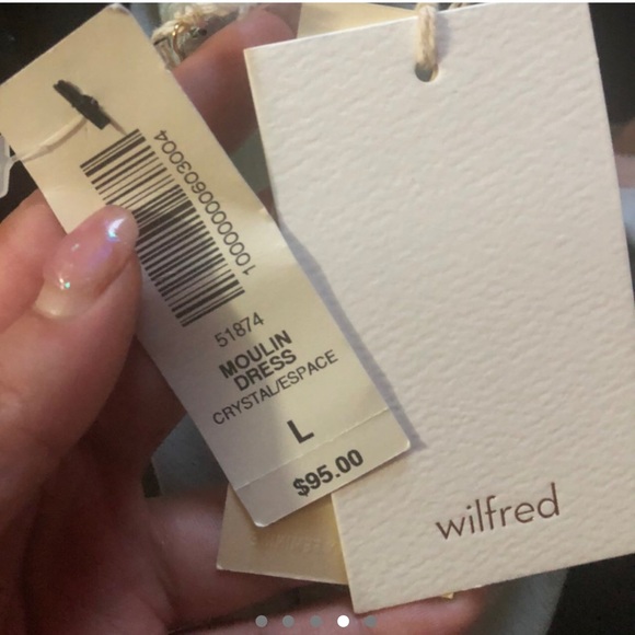 Aritzia Wilfred Babaton Baby Blue Slip moulin Dress - Picture 4 of 5